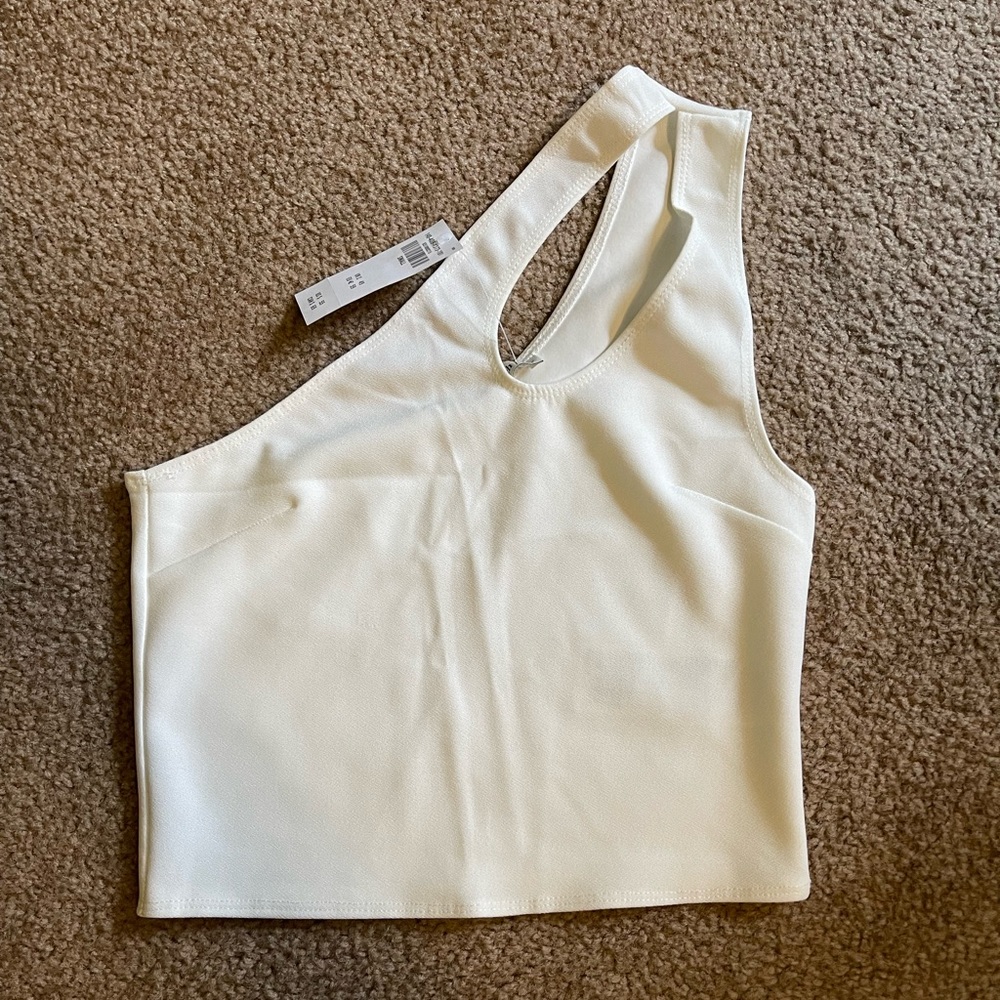 NWT Abercrombie & Fitch Off White Crop Top